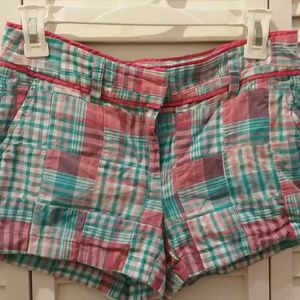 VINEYARD VINES MADRAS 3"SHORTS SIZE 0